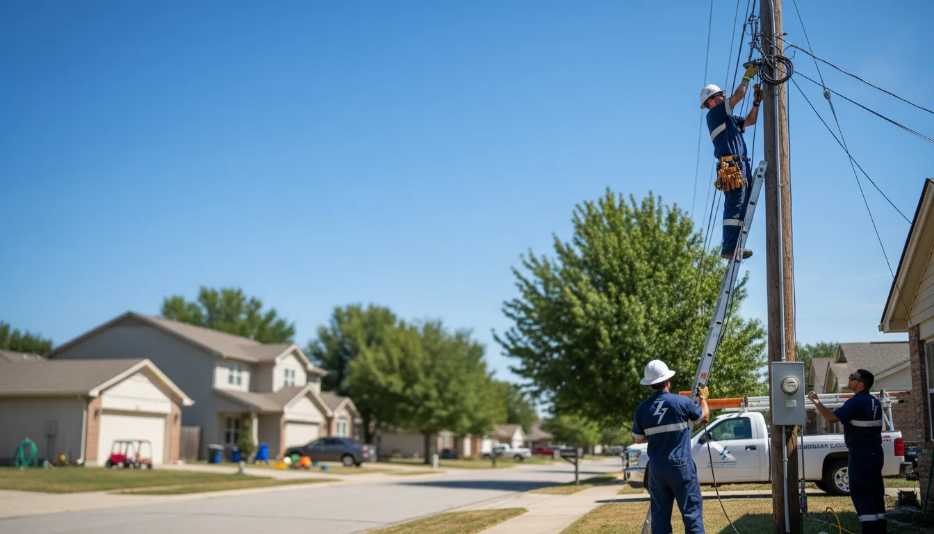 Residential electrician providing installation services in Tridell, UT